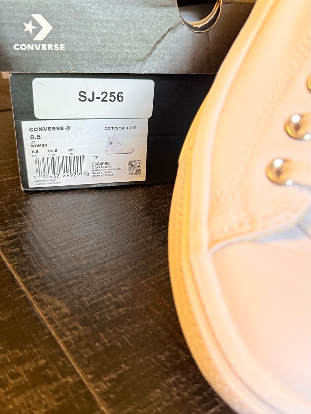 Converse White High-Top Platform Sneakers - Picture 4 of 9
